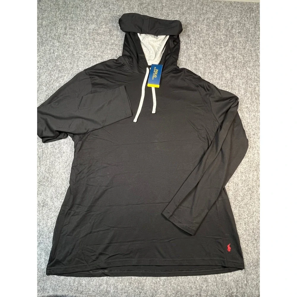 Polo Ralph‎ Lauren Mens Supreme Comfort Hoodie Pullover Black XL